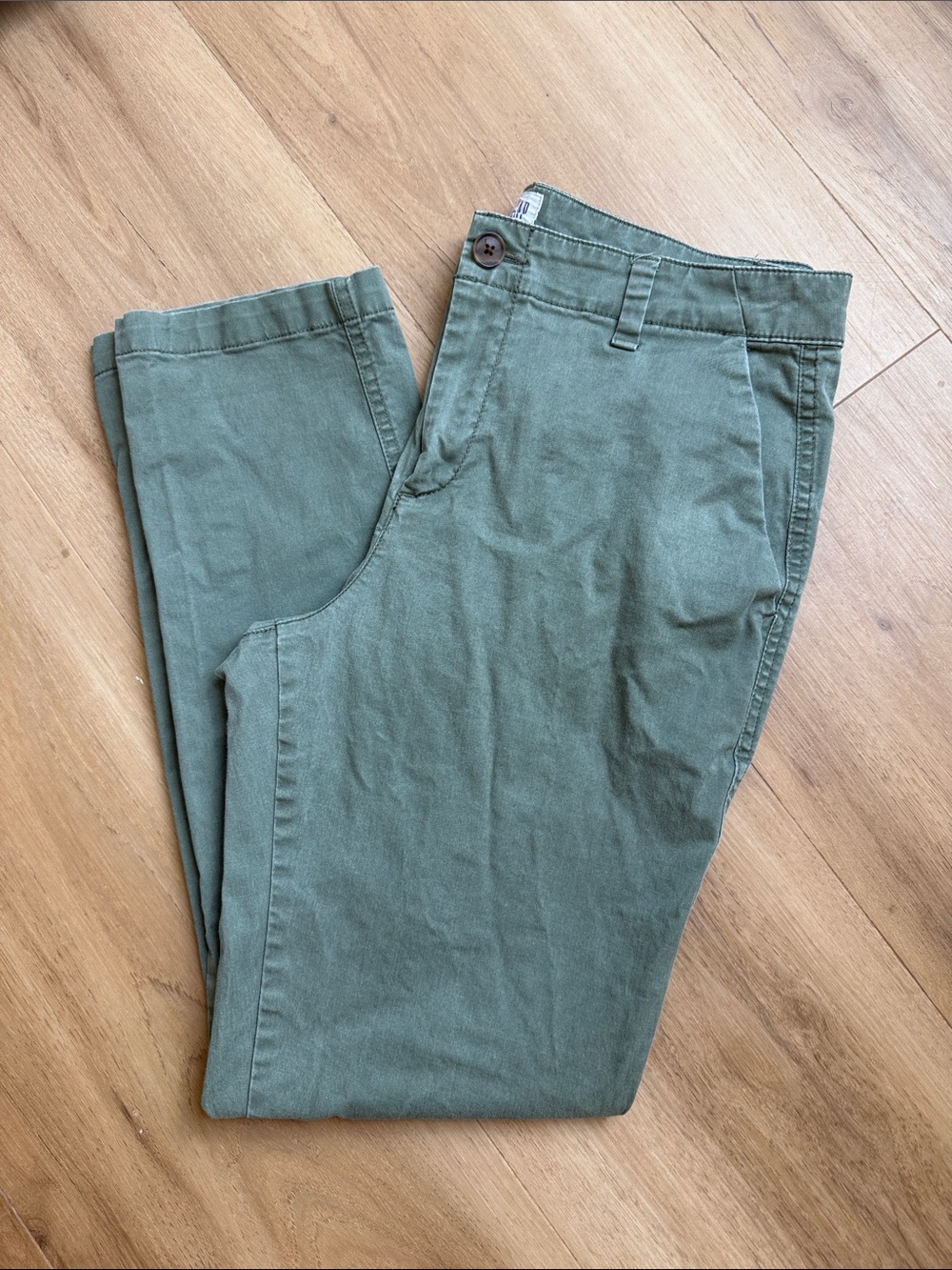 GAP Olive Green Cropped Chino Pants